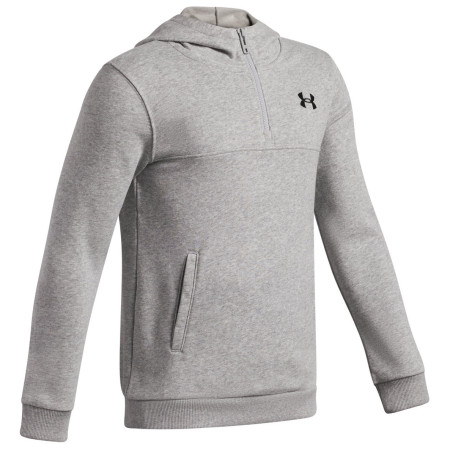 Sweatshirt enfant Under Armour RIVAL LW 1/4 ZIP HOODIE Gray
