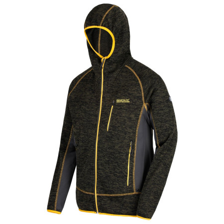 Sweat-shirt homme Regatta Cartersville V vert Dkkhak/Slgry