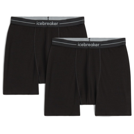 Caleçon homme Icebreaker Men Merino 150 Anatomica Boxers 2 Pack noir Black