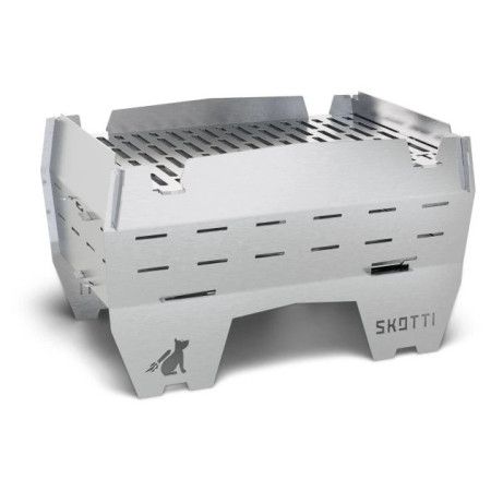 Barbecue pliable SKOTTI Grill Mini argenté ocelová
