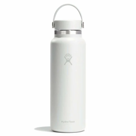 Thermos Hydro Flask 40 Oz Wide Flex Cap blanc White