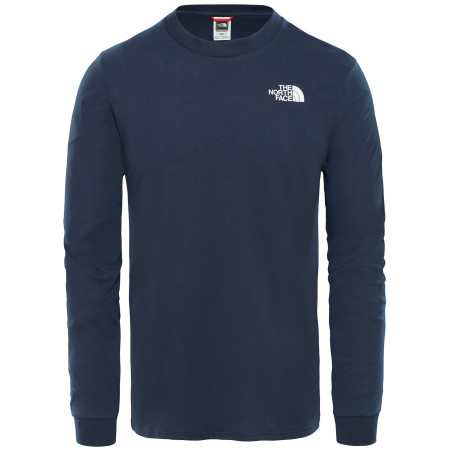 T-shirt homme The North Face Simple Dome Tee Long Sleeve bleu foncé UrbanNavy