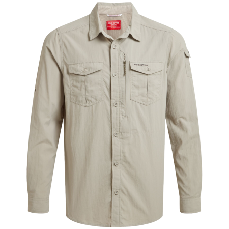 Chemise homme Craghoppers NosiLife Adventure Long Sleeved Shirt III beige Parchment