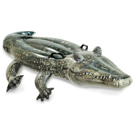 Crocodile gonflable Intex Realistic Gator RideOn 57551NP vert foncé