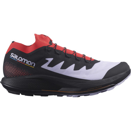 Chaussures de running hommes Salomon Pulsar Trail/Pro noir / rouge purple heather