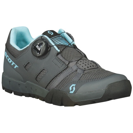 Chaussures vélo femme Scott W's Sport Crus-r Flat Boa gris / bleu dark grey/light blue