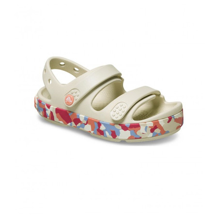 Sandales enfant Crocs Crocband Cruiser Glow Confetti Band Sandal Summit White/Guava blanc / rose Summit White/Guava