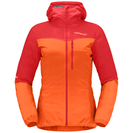 Veste femme Norrona falketind aero60 Zip Hood rouge Arednalin