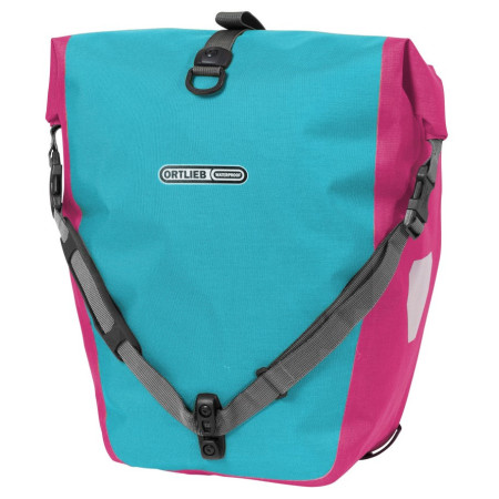 Sacoche imperméable pour vélo Ortlieb Back-Roller Cyber turquoise cyber blue / cyber pink