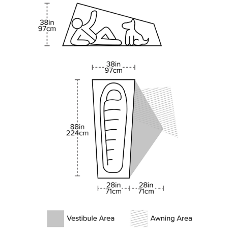 Tente ultra-légère Big Agnes Copper Spur UL1 Bikepack