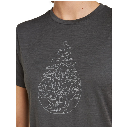 T-shirt femme Icebreaker Women Merino 150 Tech Lite SS Tee Hike Path