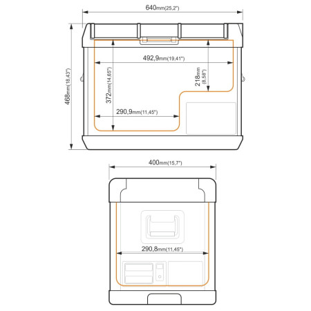Réfrigérateur à compresseur Yolco GCX47