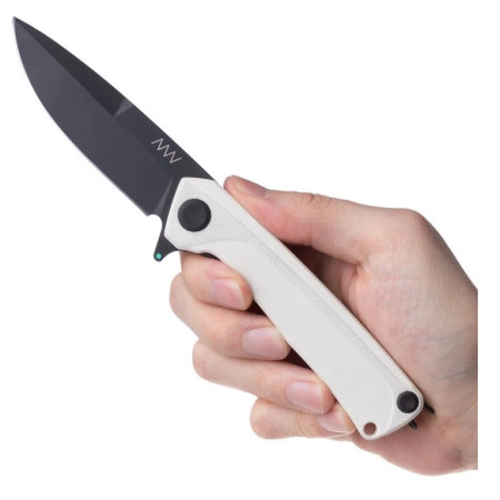 couteau pliant Acta non verba Z100BB-DLC black, G10 White