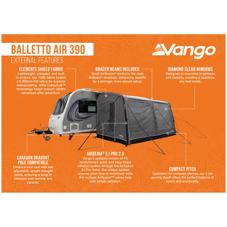 Tente caravane Vango Balletto Air 390
