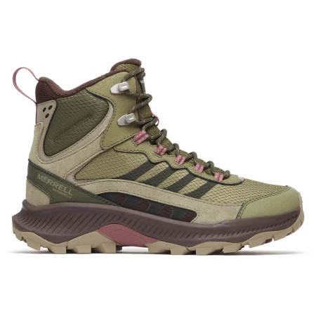 Chaussures randonnée femme Merrell Speed Strike 2 Thermo Mid Wp vert clair olivine