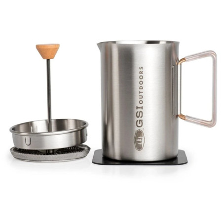 Presse café GSI Outdoors Glacier Stovetop JavaPress argenté silver