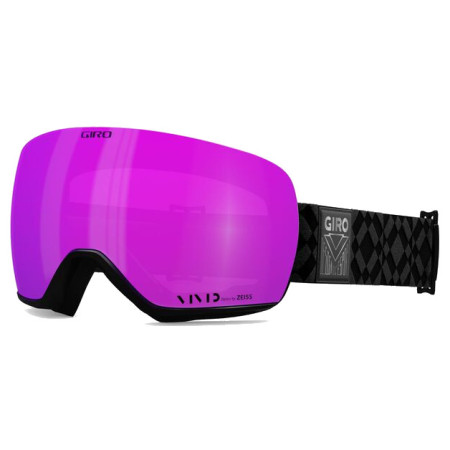 Lunettes de ski femmes Giro Lusi Black Limitless Vivid Pink/Vivid Infrared