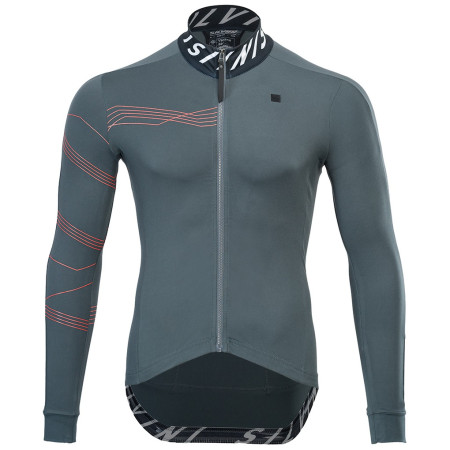 Maillot vélo homme Silvini Varano gris / rouge CharcoalRuby