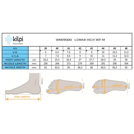 Chaussures homme Kilpi Lomar High Wp-M