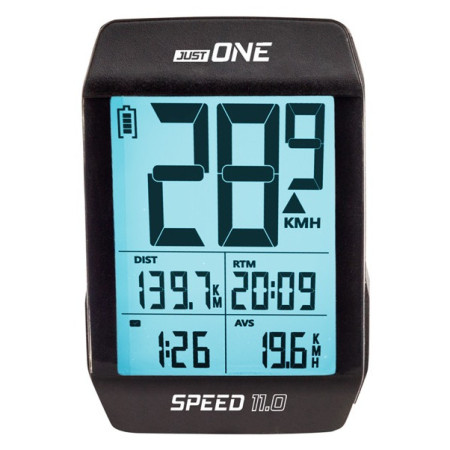 Compteur vélo Just One Speed 11.0 noir černá