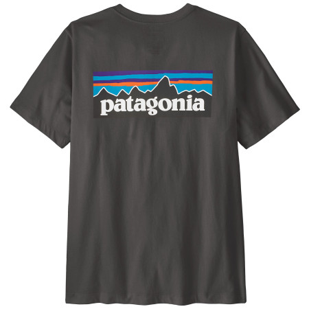 T-shirt homme Patagonia P-6 Logo T-Shirt noir Ink Black