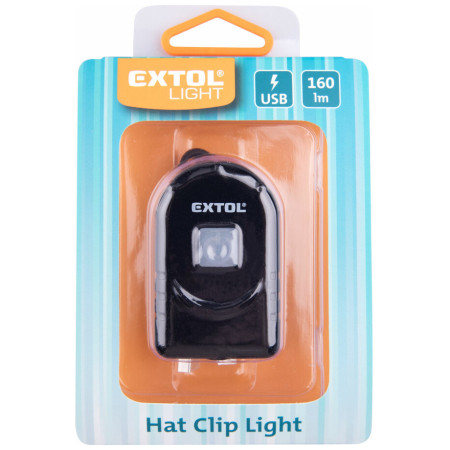 Lampe Extol světlo na čepici s klipem