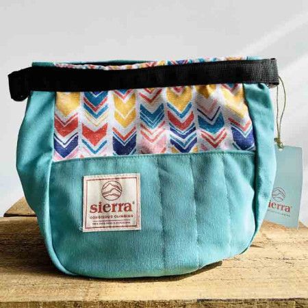 Sac à magnésie SIERRA Climbing Solid Bucket bleue Indian