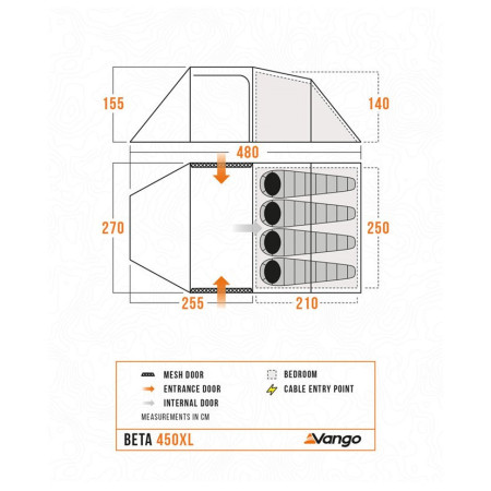 Tente Vango Beta 450XL