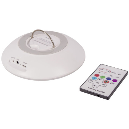 Lampe et haut-parleur Bo-Camp Aereola blanc White