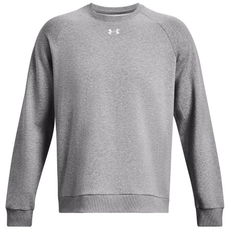 Sweat-shirt homme Under Armour Rival Fleece Crew girs Castlerock Light Heather / / White
