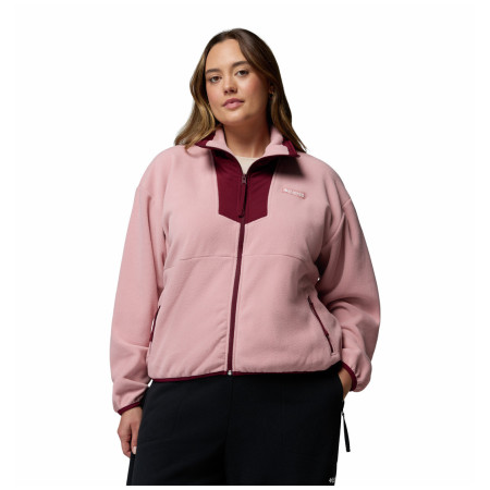 Sweat-shirt femme Columbia Sequoia Grove™ Full Zip Fleece rose Eraser Pink, Rich Wine