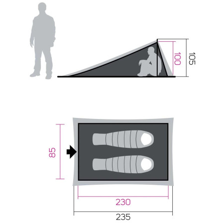 Tente de randonnée Hannah Mesh Tent 1