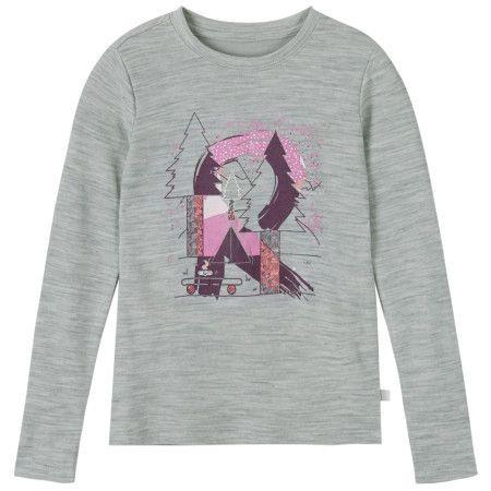 T-shirt enfant Reima Viluton girs Melange Grey