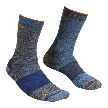 Chaussettes Ortovox Alpinist Mid Socks gris / bleu DarkGray