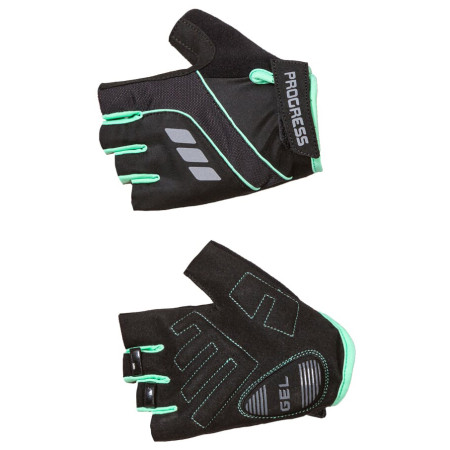 Gant vélo Progress R CALAMITA MITTS 37CO vert / bleu Black/Mint