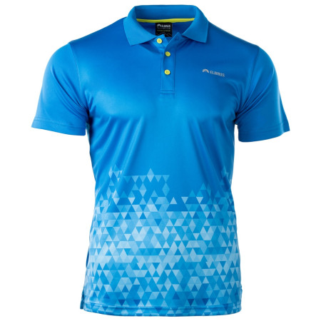 T-shirt homme Elbrus Kantale bleue FrenchBlueTrianglePrint/AcidLime