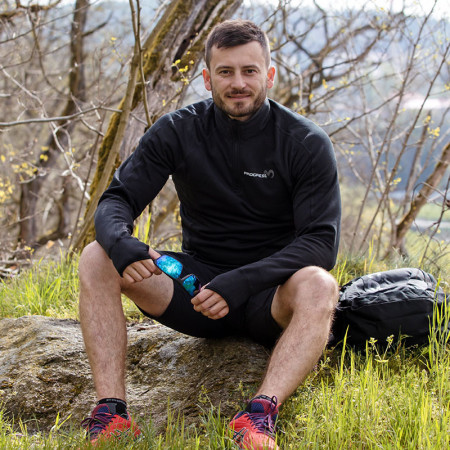 Sweatshirt fonctionnel homme Progress Torez Zip Merino