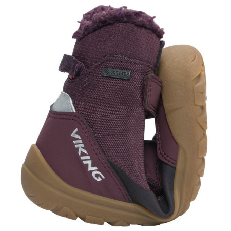 Bottes d'hiver enfant Viking Outdoor Footwear Spruce Barefoot Warm GTX 2V Wine