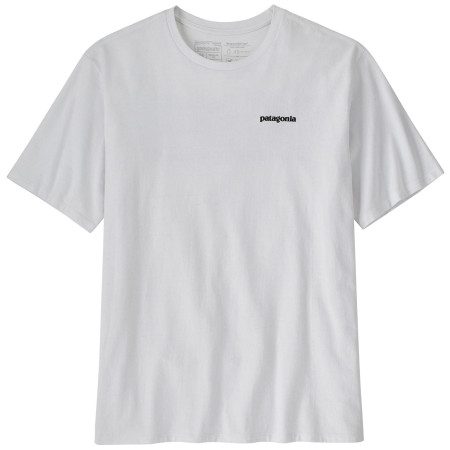 T-shirt homme Patagonia P-6 Logo Responsibili Tee blanc White