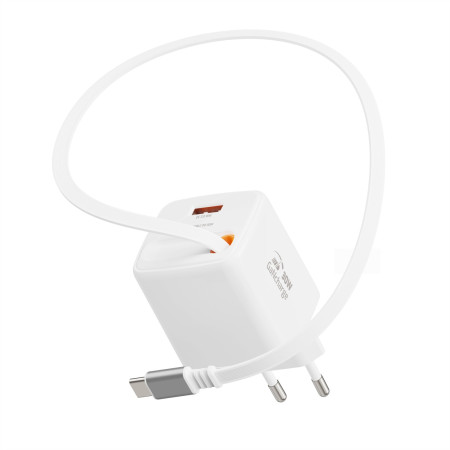 Adaptateur Swissten SlideCharge Gan 30W, 1X USB-A 18W