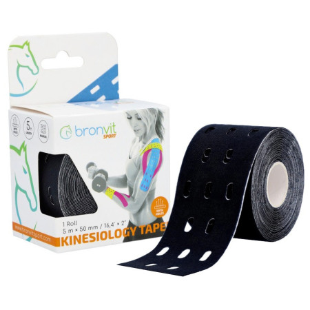 Bande kinésiologie BronVit Sport Kinesio Tape perforé