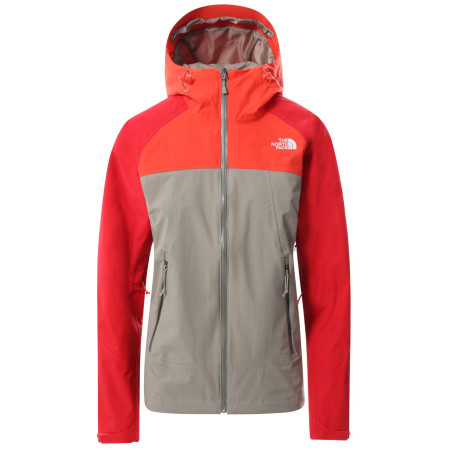 Veste femme The North Face Stratos gris / rouge Mineralgry/Flare/Horiznrd