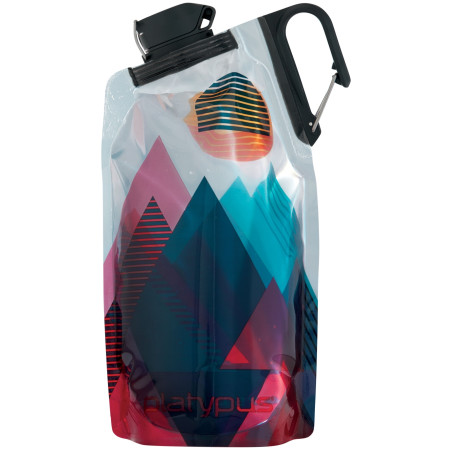 Gourde pliable Platypus DuoLock SoftBottle 0,75l rouge Red Peaks