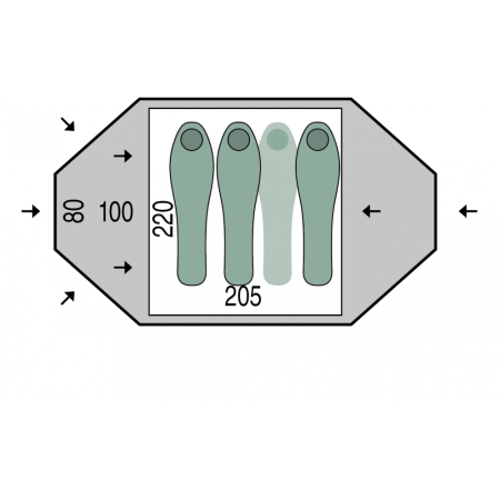 Tente Pinguin Tornado 3 Duralu