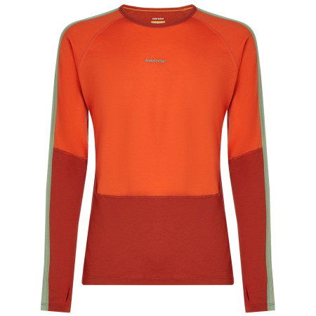 T-shirt fonctionnel homme Icebreaker Men Merino 200 Oasis+ LS Crewe orange Aga/Fer/Seag/Cb