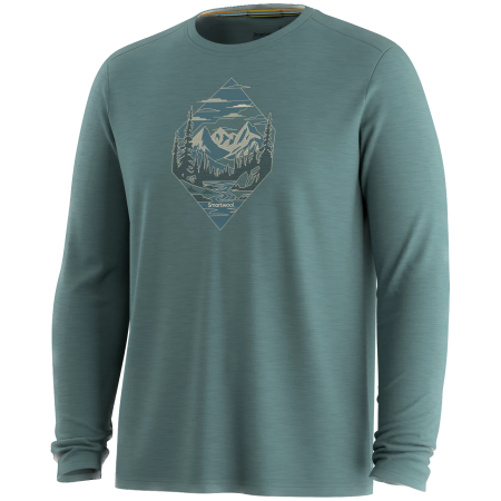 T-shirt fonctionnel homme Smartwool Men's Wander Valley Active Long Sleeve G turquoise