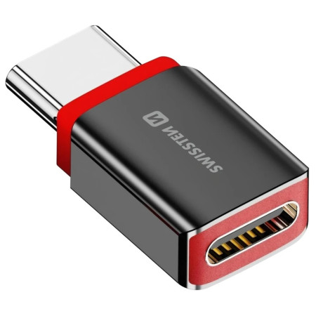 Adaptateur Swissten Dataguard With Data Blocking USB-C (Male) / USB-C (Female)