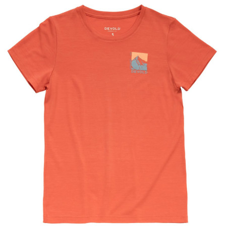 T-shirt femme Devold Classic "Summit" Tee Wmn rouge CORAL