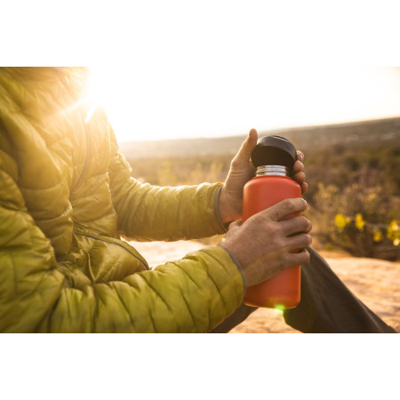 Bouteille en acier inoxydable Klean Kanteen Wide w/Wide Loop Cap - brushed stainless 1182 ml