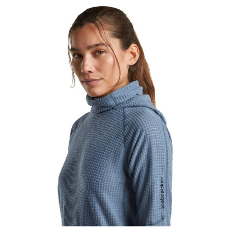 Sweat-shirt femme Icebreaker Wom Mer 400 RealFleece Grid Pulover Hood